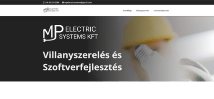 MP Electric Systems Kft weboldal
